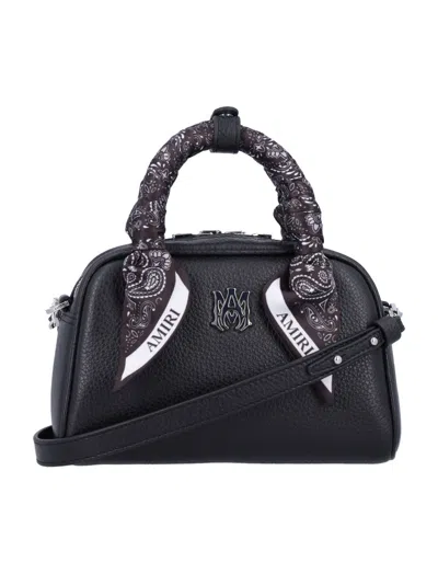 Amiri Black Logo Micro Duffle Bag