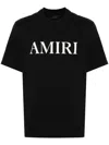 AMIRI BLACK LOGO-PRINT COTTON T-SHIRT