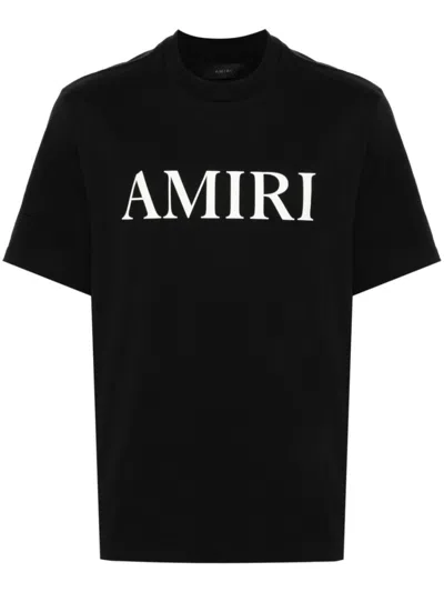AMIRI BLACK LOGO PRINT T-SHIRT
