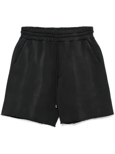 Amiri Black Logo Sports Shorts