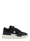 Amiri Black Low Top Sneakers With Logo Patch On The Tongue And Logo Lettering On The Heel In Leather Man In Black