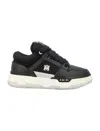 Amiri Black Low Top Sneakers With Logo Detail In Tech Fabric And Leather Man In Black