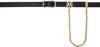 Amiri Chain-detail Leather Belt In Black Gold