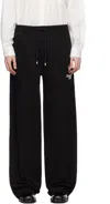 Amiri Cotton Relaxed Logo Sweatpants In Black