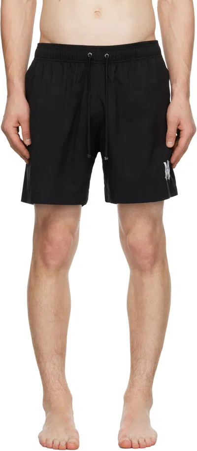 Amiri Black Ma Core Logo Swim Shorts