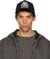Amiri Black Ma Crest Trucker Cap In Black