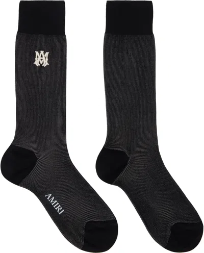 Amiri Black Ma Dress Socks