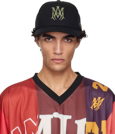 Amiri Black Ma Outline Canvas Cap