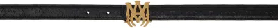 Amiri Black 'ma' Quad Belt