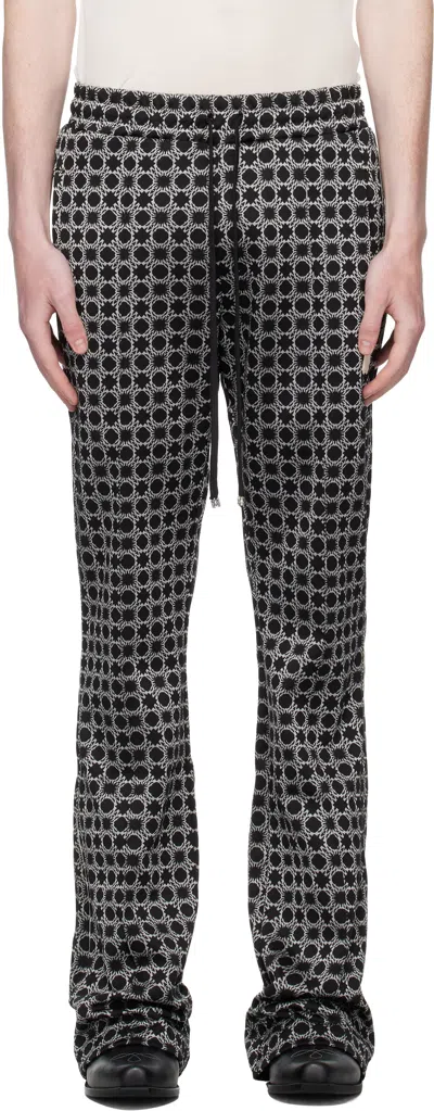 Amiri Black Ma Quad Flare Track Pants