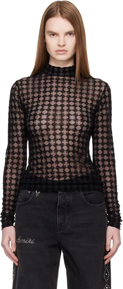 Amiri Black Ma Quad Flocked T-shirt