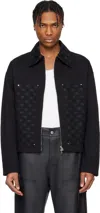 Amiri Ma Quad Jacquard Work Jacket In Black