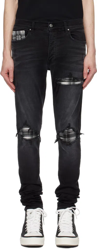AMIRI BLACK MA QUAD PLAID MX1 JEANS