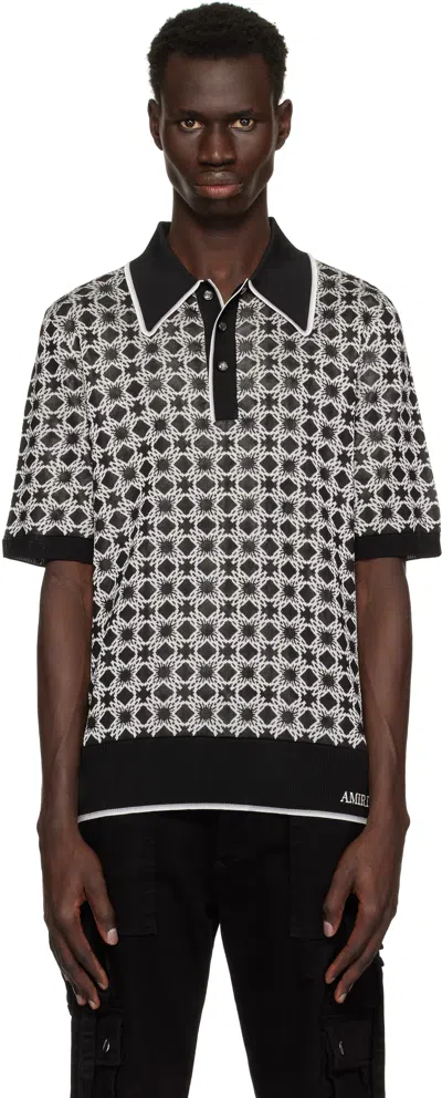 AMIRI BLACK MA QUAD POLO