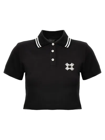 AMIRI BLACK MA QUAD POLO TOP