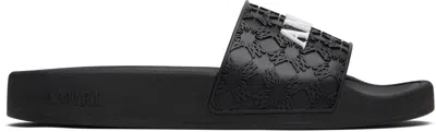 AMIRI BLACK MA QUAD POOL SLIDES