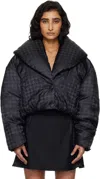 Amiri Black Ma Quad Shawl Down Jacket In Black
