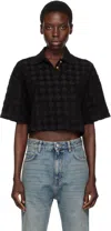 Amiri Black Ma Quad Toweling Polo
