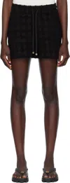 Amiri Black Ma Quad Toweling Shorts In Black