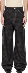 Amiri Black Ma Quad Work Trousers In Black