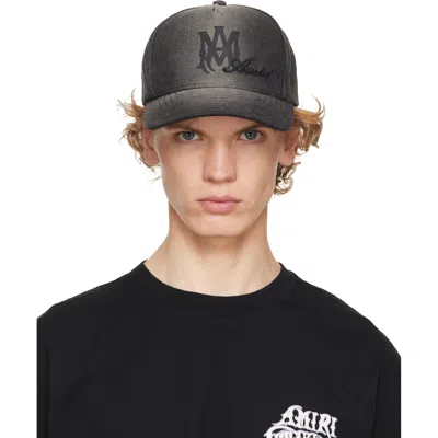 Amiri Black 'ma' Script Canvas Cap