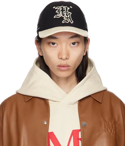 Amiri Black 'ma' Spirit Two-tone Cap