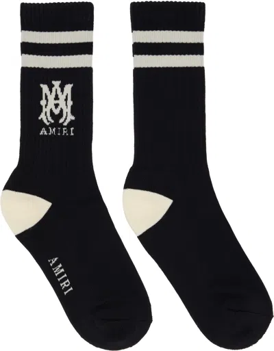 Amiri ブラック Ma Stripe ソックス In Black