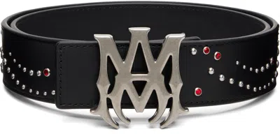 Amiri Black Ma Stud 4cm Belt