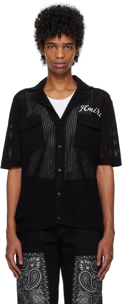 Amiri Black Mesh Shirt