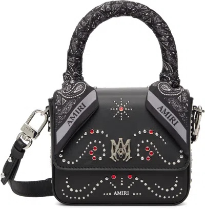 Amiri Black Micro Ma Stud Bag