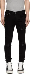 Amiri Black Mx1 Jeans In Black Od