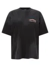 Amiri Black Oversized T-shirt In Black