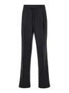 Amiri Black Pants With Belt Loops And Front Pences In Wool Blend Man