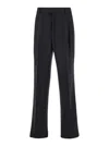 Amiri Black Pants With Belt Loops And Front Pences In Wool Blend Man