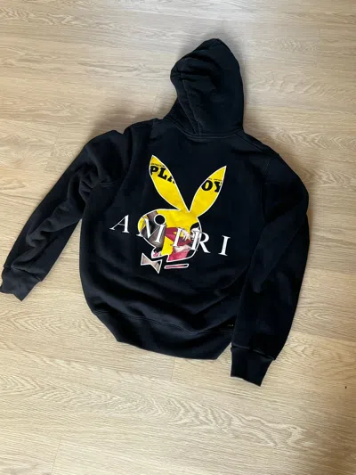 Pre-owned Amiri Black Playboy Edition Cover Bunny Hoodie