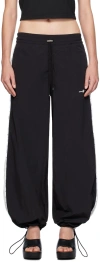 Amiri Black Raglan Ma Track Pants In Black