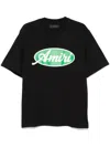 Amiri Mens Black Oval Short-sleeves Relaxed-fit Cotton-jersey T-shirt In Black