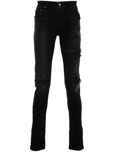 Amiri Wax Mx1 Skinny Jeans In Black