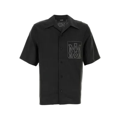 Amiri Modal Blend Shirt Chest Pocket In Black