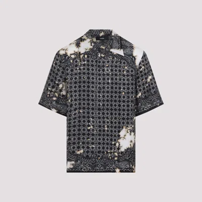 Amiri Bandana Print Bowling Shirt In Multi