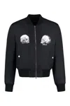 Amiri Long-sleeved Baseball Jacket In Black
