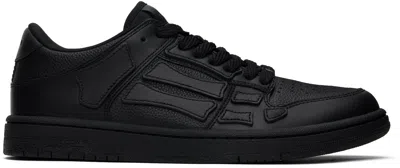 Amiri Cny Skel Top Low Sneakers In Black