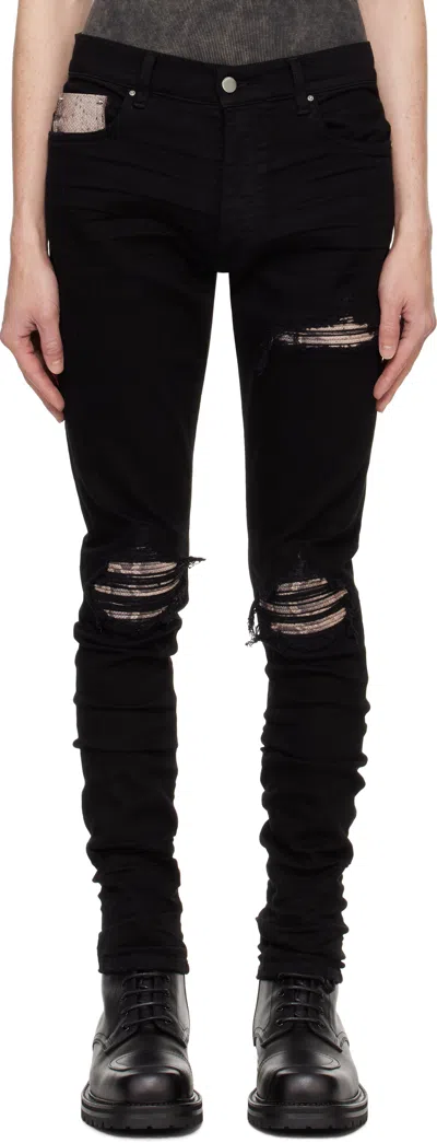 Amiri Black Snake Mx1 Jeans