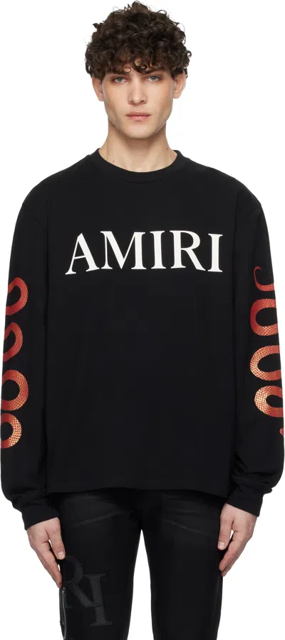AMIRI BLACK SNAKE T-SHIRT