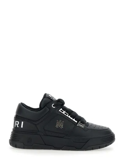 Amiri Black Sneakers With Logo Patch On The Side And Logo Lettering On The Rear In Leather Man In Multi