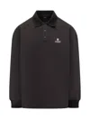 Amiri Black Solid Shirt Collar Polo In Black
