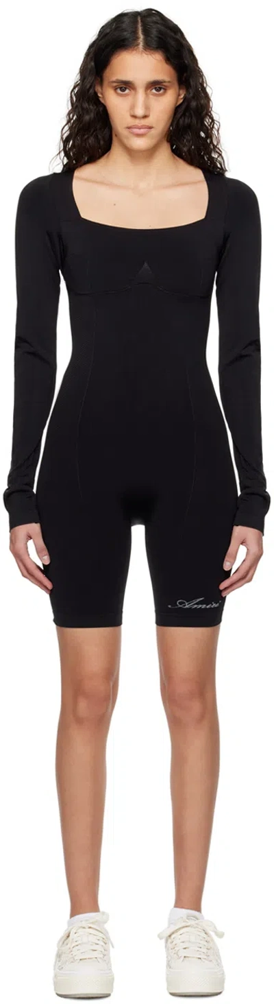 Amiri Black Square Neck Bodysuit