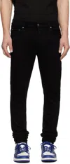 Amiri Black Stack Jeans In Black Od