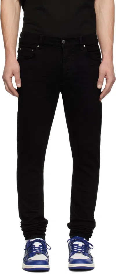 Amiri Black Stack Jeans In Black Od