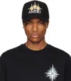Amiri Starburst Canvas Hat Black In Gold